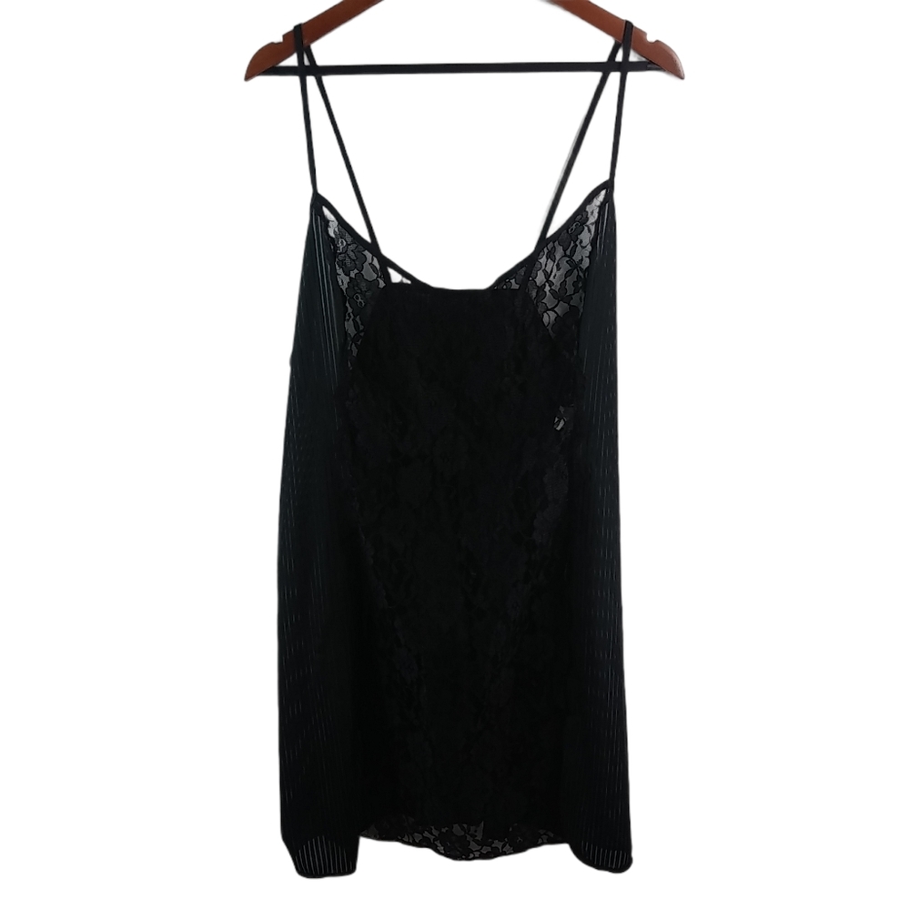 Midnite Romance 2X Black Negligee Lingerie Plus